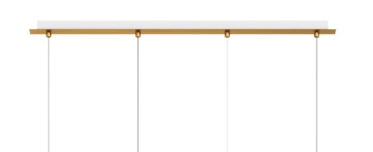SOSPENSIONE OTTONE SAT. 4 LUCI RETTANGOLARE VETRI AM + VE + BL + TR 1177OS-S4 R-MC