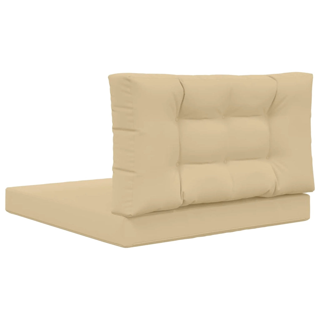 Cuscino per divano da esterno 2 pz | Cuscini per sedie Beige Poliestere