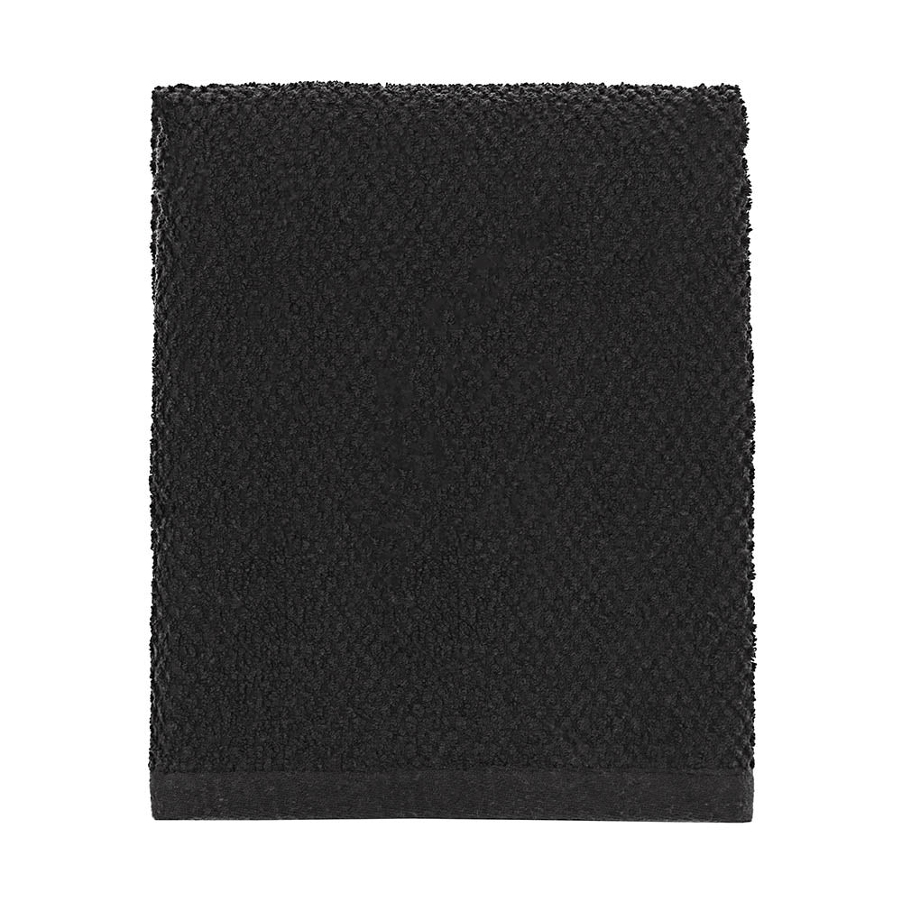 Telo bagno per doccia 90x140 cm nero in cotone 100%
