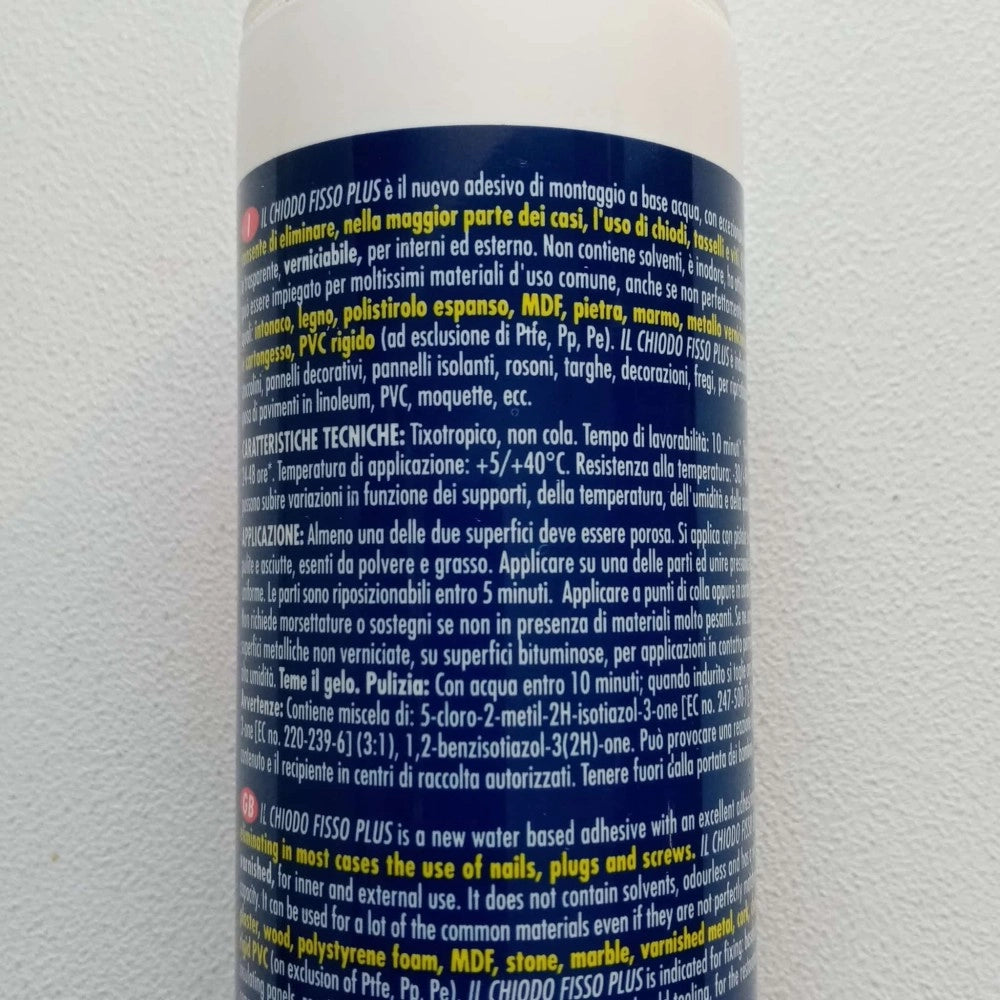 Il chiodo fisso plus 280ml colla di montaggio trasparente per interni ed esterni