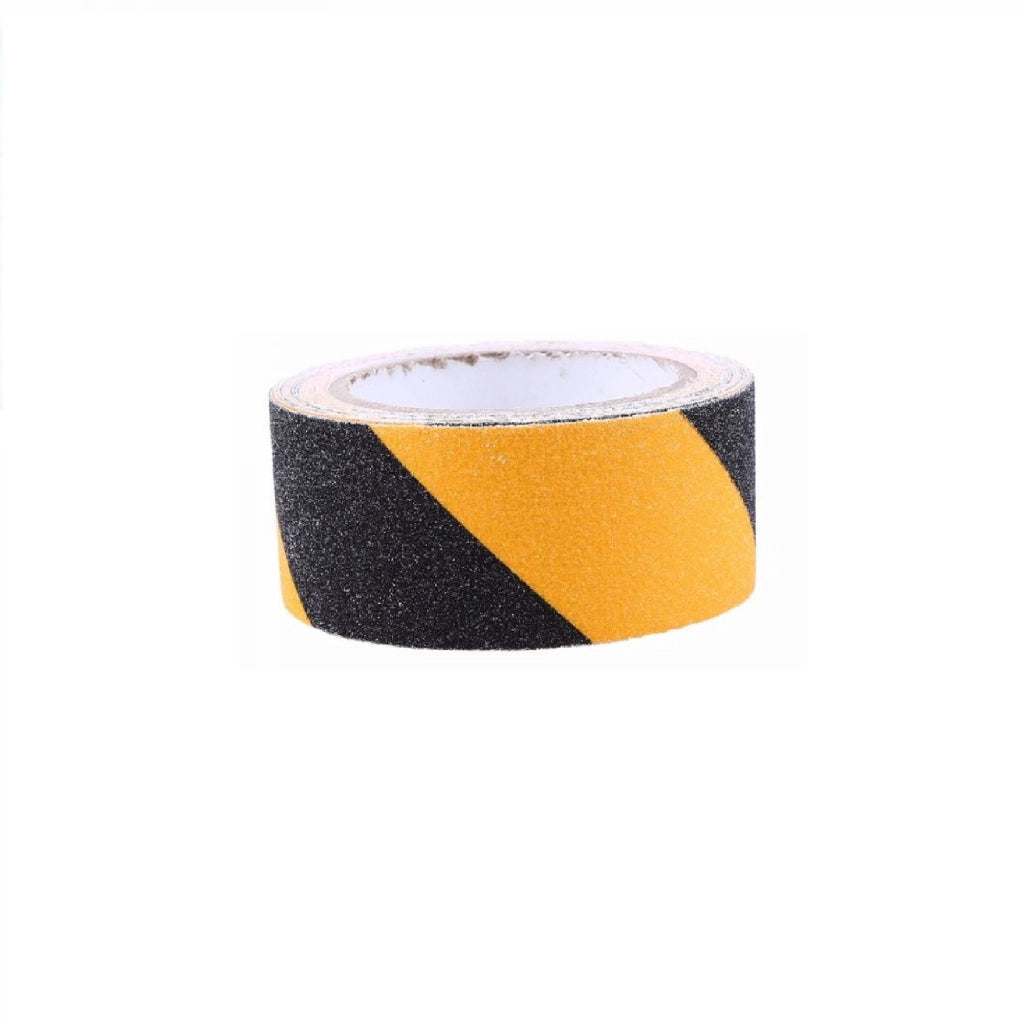 Nastro adesivo antiscivolo giallo/nero antisdrucciolo rotolo gradini rampe pavimenti