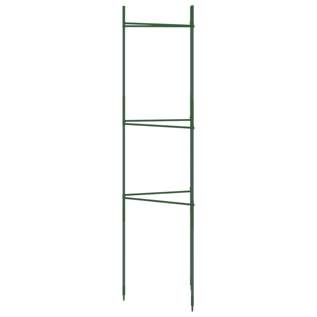 Set di 6 gabbie multifunzionali regolabili per pomodori 32 x 29 x 116 cm acciaio verde 02_0055596