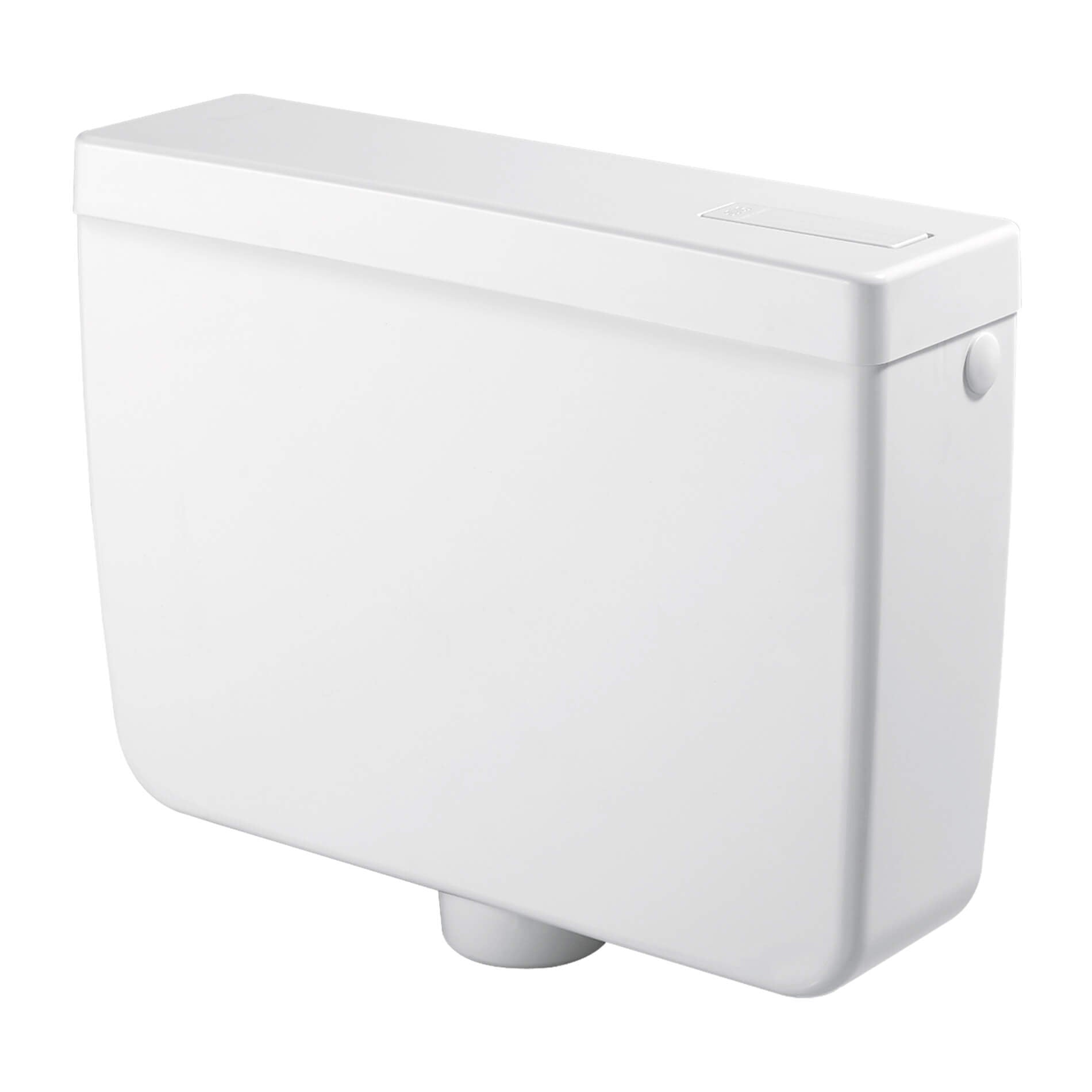 Cassetta WC a Zaino con 1 Pulsante 44,5x14x36 cm Forlani Pratika Bianca