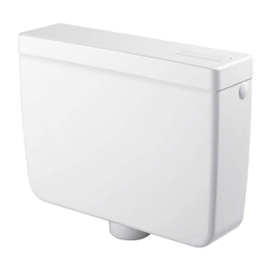 Cassetta WC a Zaino con 1 Pulsante 44,5x14x36 cm Forlani Pratika Bianca