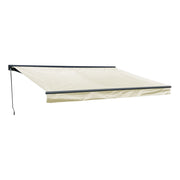 Tenda SAULE 3,95 × 3 m con semicupio - Tessuto beige e struttura grigia
