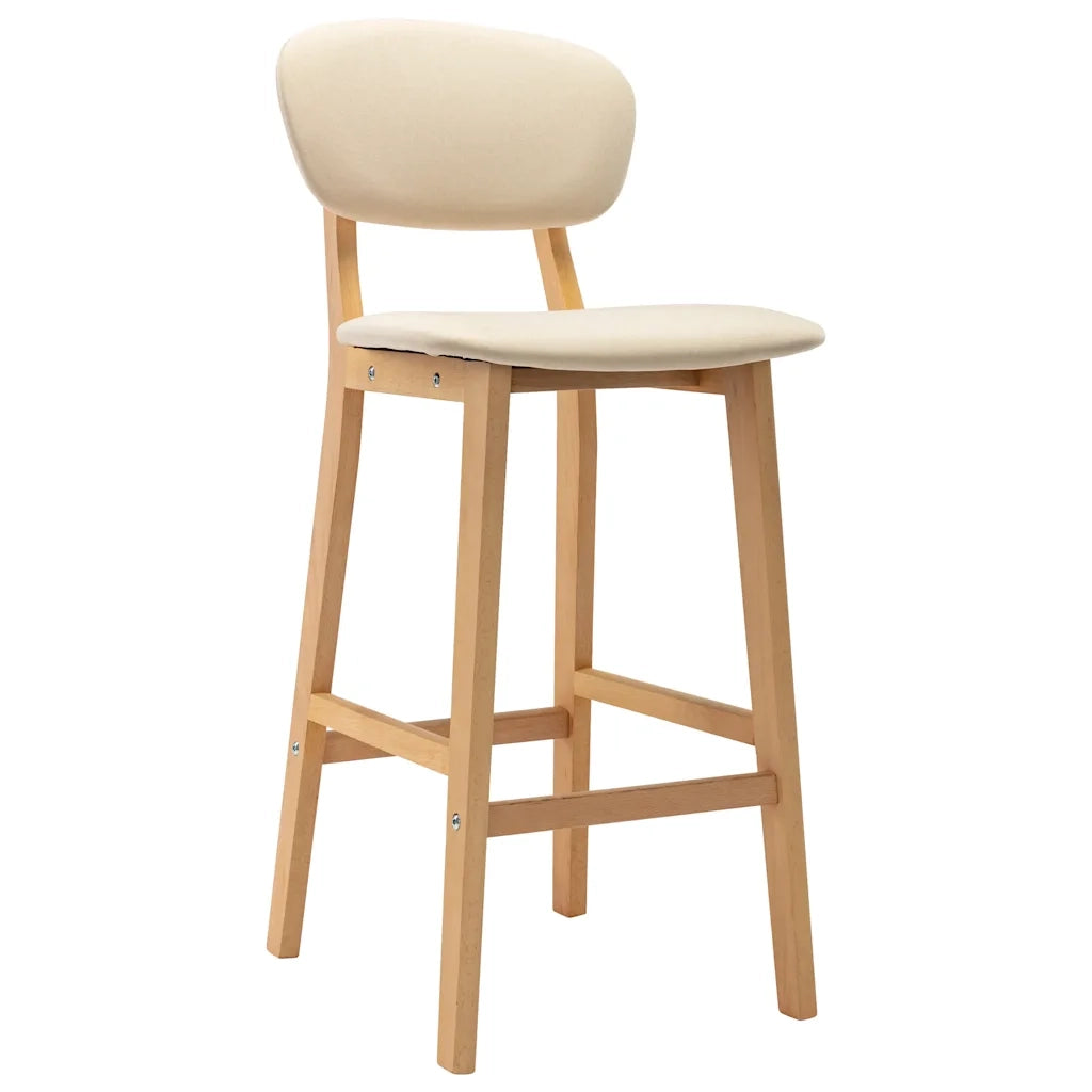 Sgabelli da Bar 2 pz Crema in Tessuto  cod mxl 71002