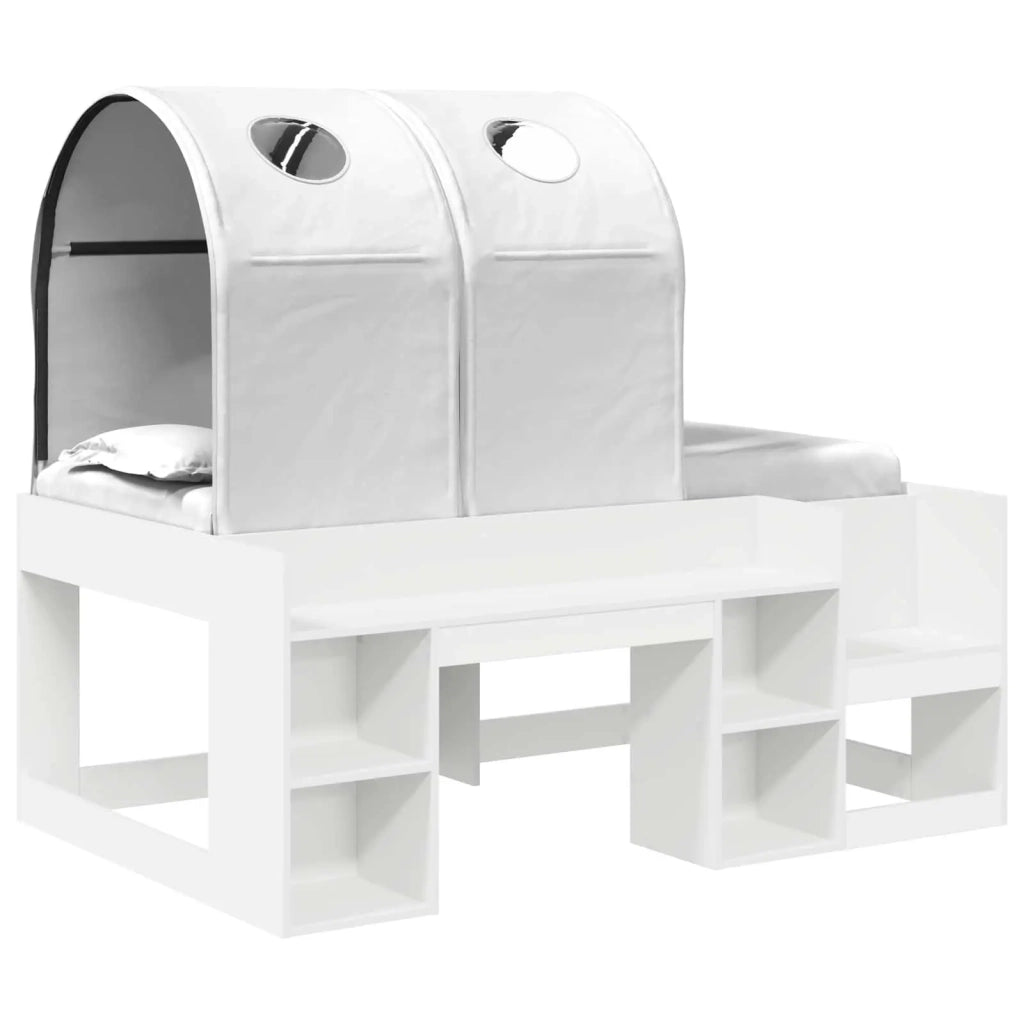 Letto con Tunnel 4 pcs Bianco Legno ingegnerizzato 3423503