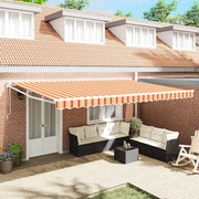 Tenda da Sole Giallo e Arancione 500 x 300 x 165 cm 3331252