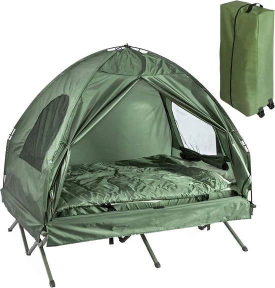 Tenda da Campeggio 2 Persone - Tenda a Cupola - Sulle Gambe - Campeggio per 2 Persone - Verde