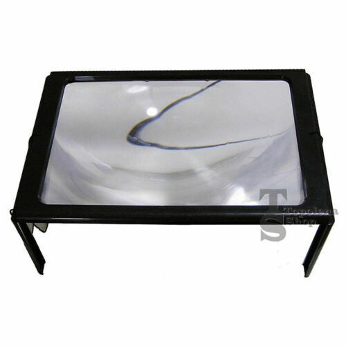 LENTE INGRANDIMENTO A LED DA TAVOLO COLLO LUCE SUPPORTO LETTURA A PILE