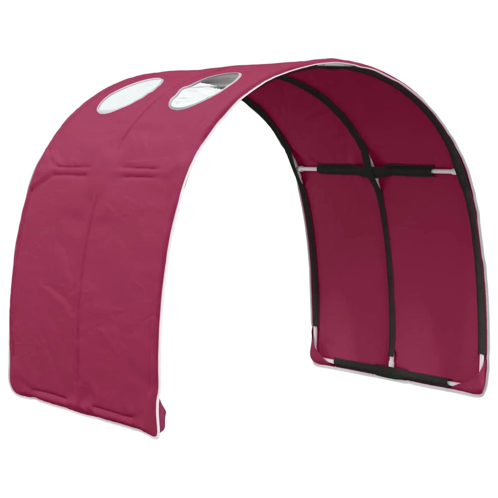 Tunnel per Letto 2 pcs Rosso 211 x 67.5 x 2 cm Poliestere