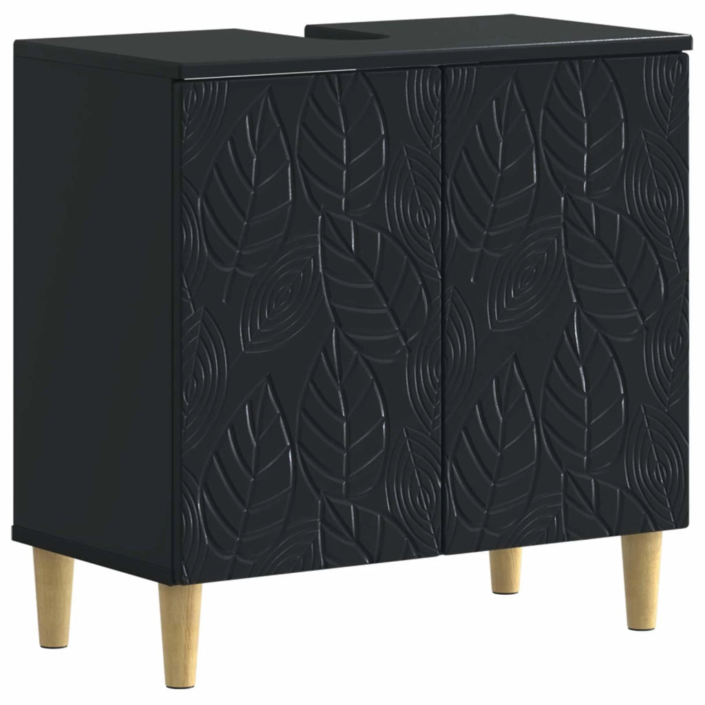 Armadio per Lavabo da Bagno DELFT Nero 59,5 x 31,5 x 59 cm 897006