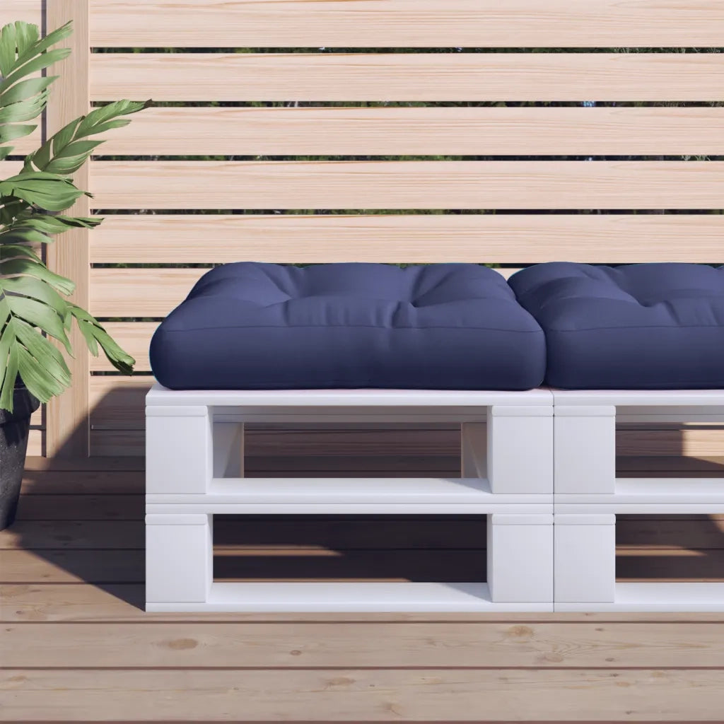 Cuscino per pallet | Cuscini per sedie Blu Marino 58x58x10 cm in Tessuto Oxford