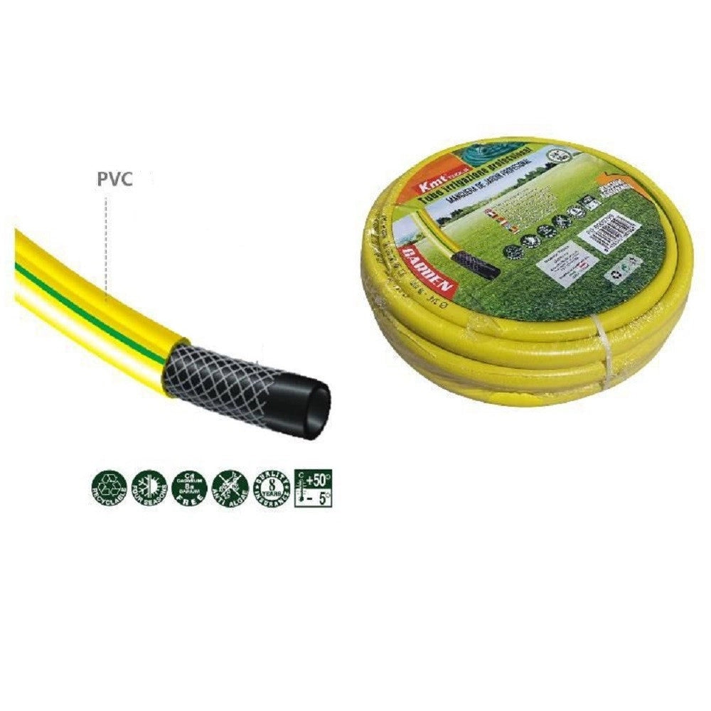 Trade Shop - Tubo Irrigazione Retinato Professionale 3/4" 15mt Flessibile Da Giardino 9009799 -
