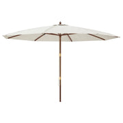 Ombrello | Parasolne da Giardino con Palo in Legno Sabbia 400x273 cm
