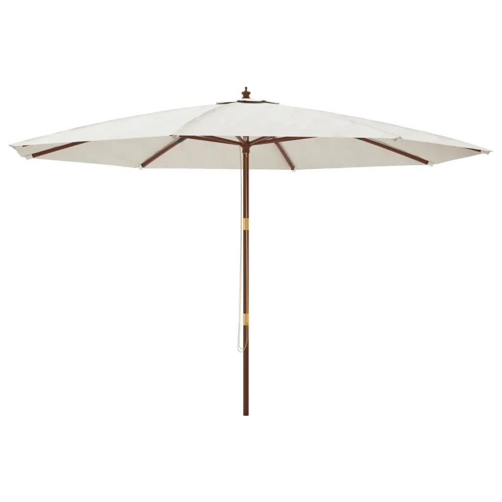 Ombrello | Parasolne da Giardino con Palo in Legno Sabbia 400x273 cm