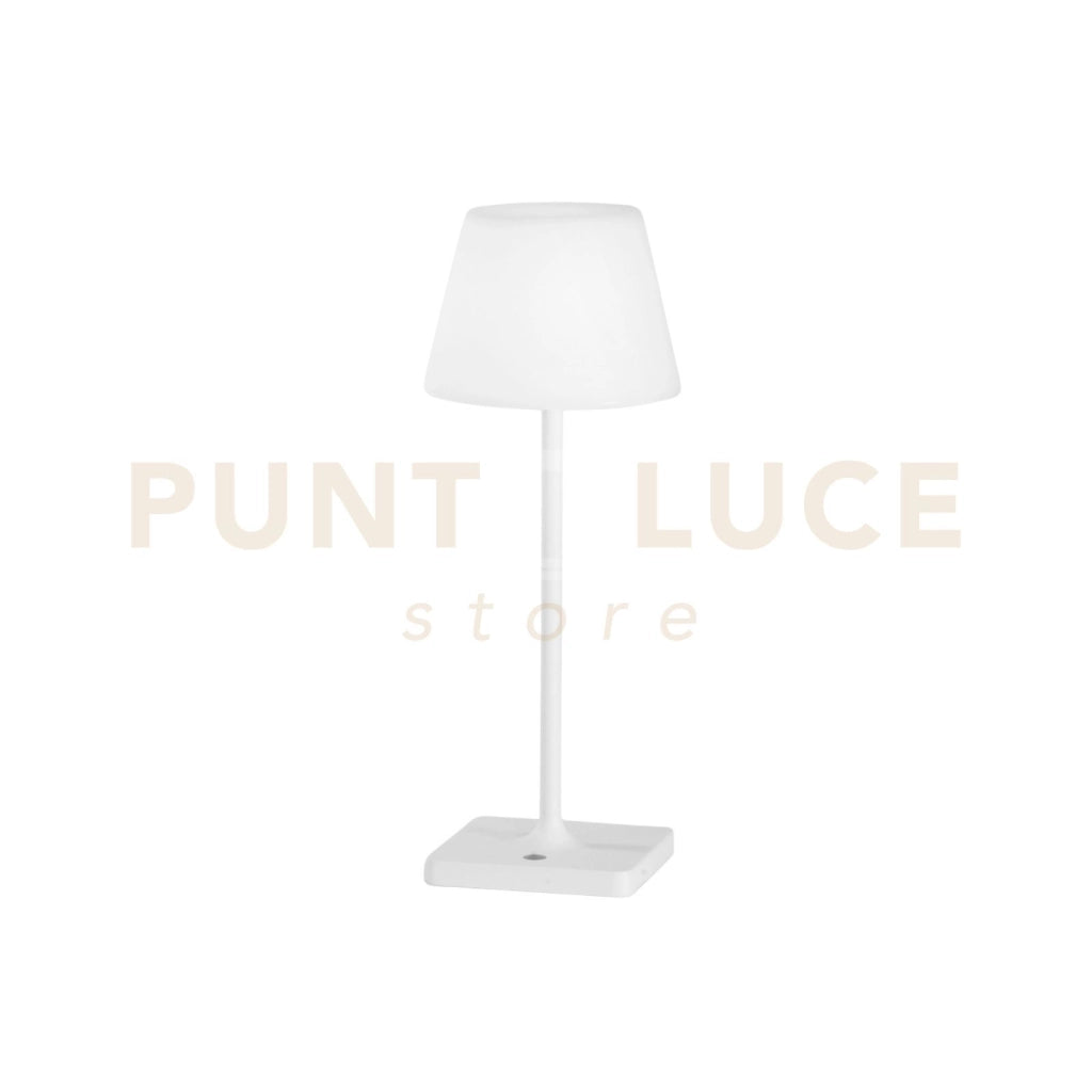 LAMPADA DA TAVOLO RICARICABILE LED JAMMIN BIANCA 2,2W 60LM 3000K DIMMERABILE IP54 15X39CM