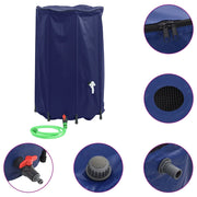 Serbatoio Acqua con Rubinetto Pieghevole 500 L in PVC CFW9159704