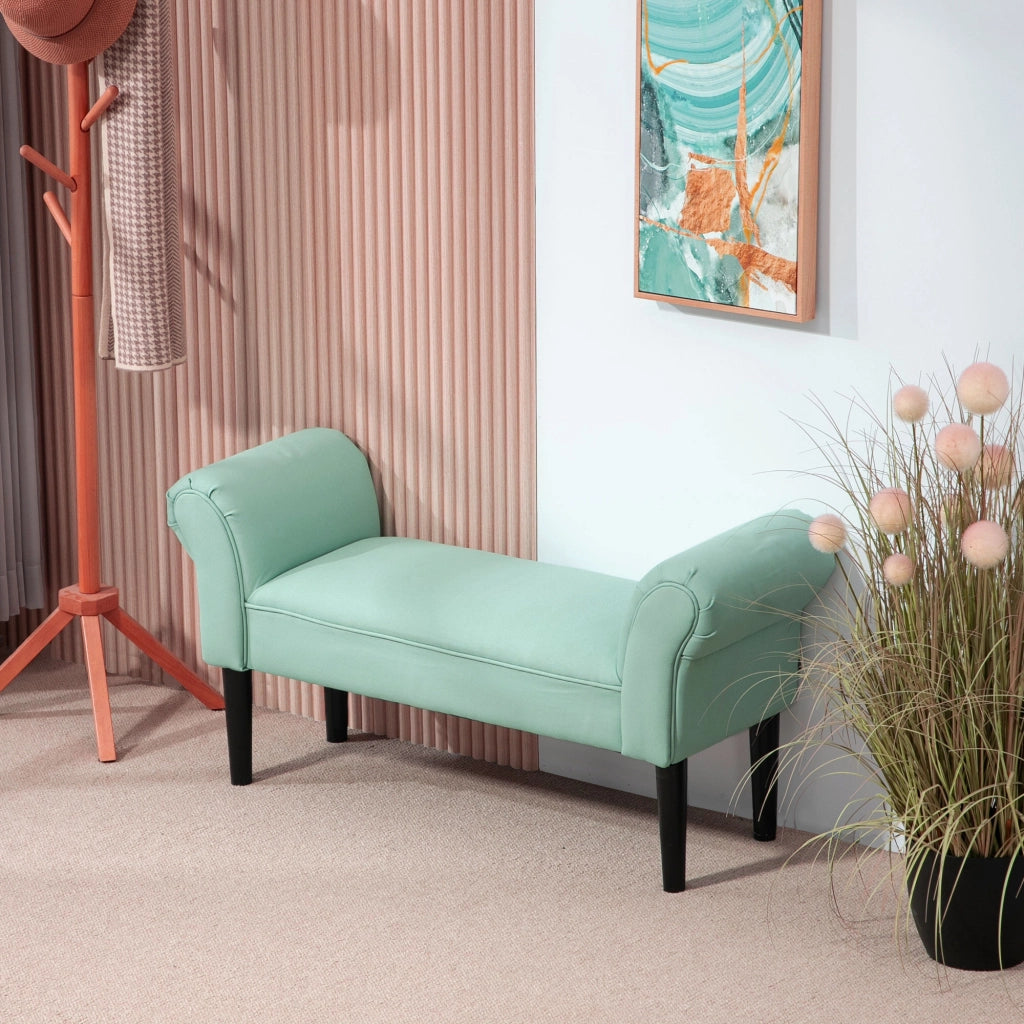 Pouf imbottito per letto ¨C Zephmum ¨C Verde 102x36x51 cm