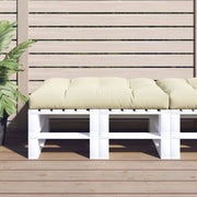 Cuscino per Pallet Crema 120x80x12 cm in Tessuto