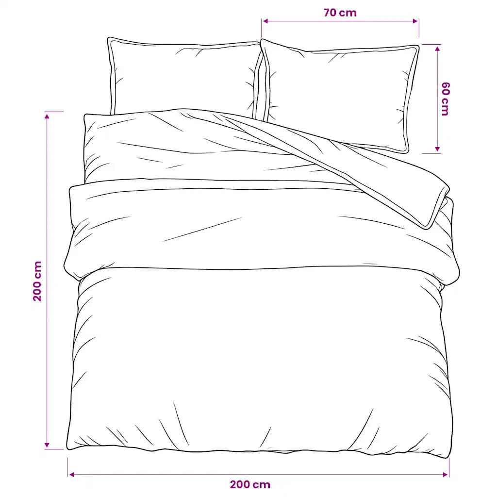 Set Copripiumino Grigio 200x200 cm in Cotone CFW2593011