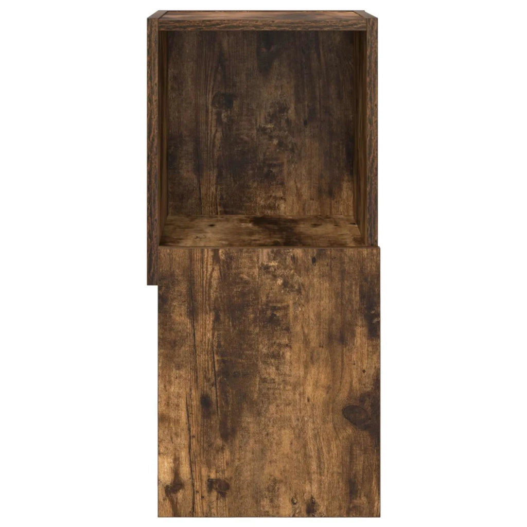 Mobile angolare Rovere fumé 30,5x30x65cm Legno multistrato 889841