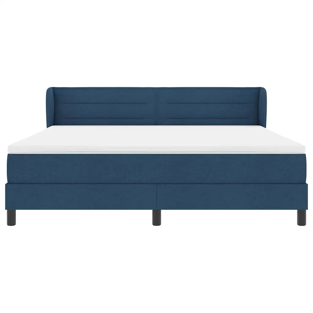 Letto a molle con materasso Blu 180 x 200 cm Tessuto 3339981