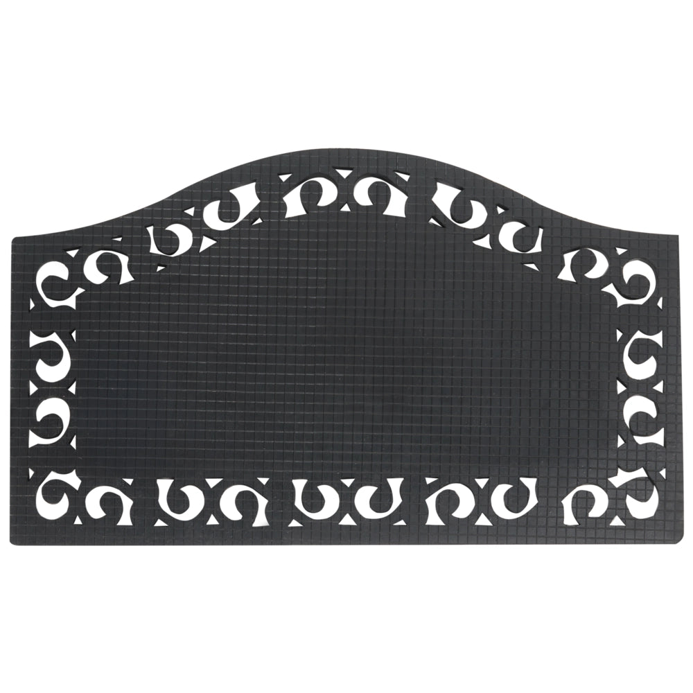 Zerbino in fibra di cocco naturale con fondo in PVC antiscivolo 45 x 75 cm Decorazione moderna per interni