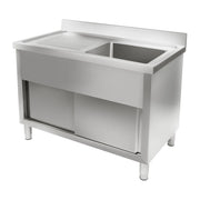 Lavello professionale in acciaio inox 120 cm 14_0005206