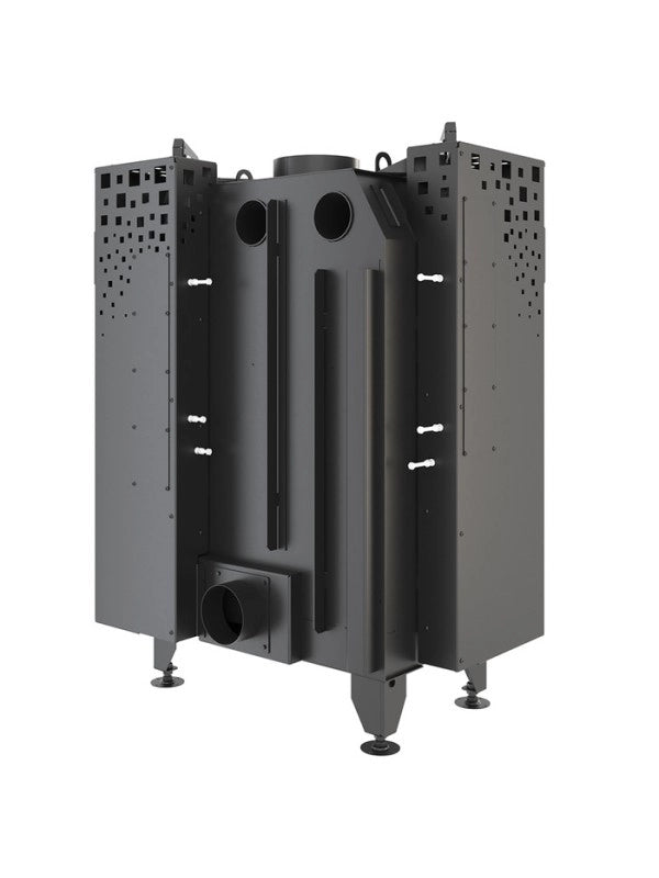 Caminetto ad angolo Nero Inserto Apertura destra Energy Up 75x50x47 (15,1 kW) ECO