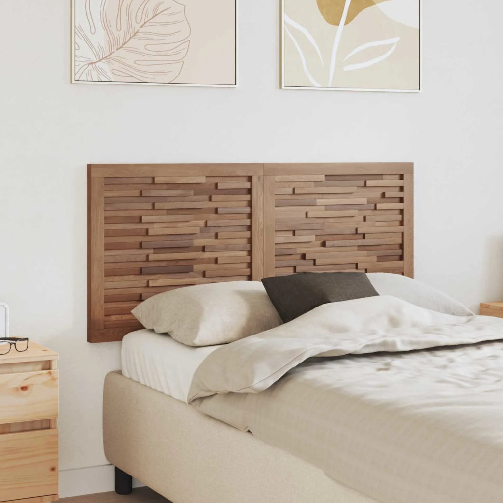 Testiera Naturale 120 cm Legno di teak solido 42024554