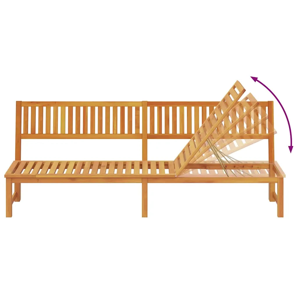Lettino da sole Olio Naturale 200 x 57 x 75cm 4108111