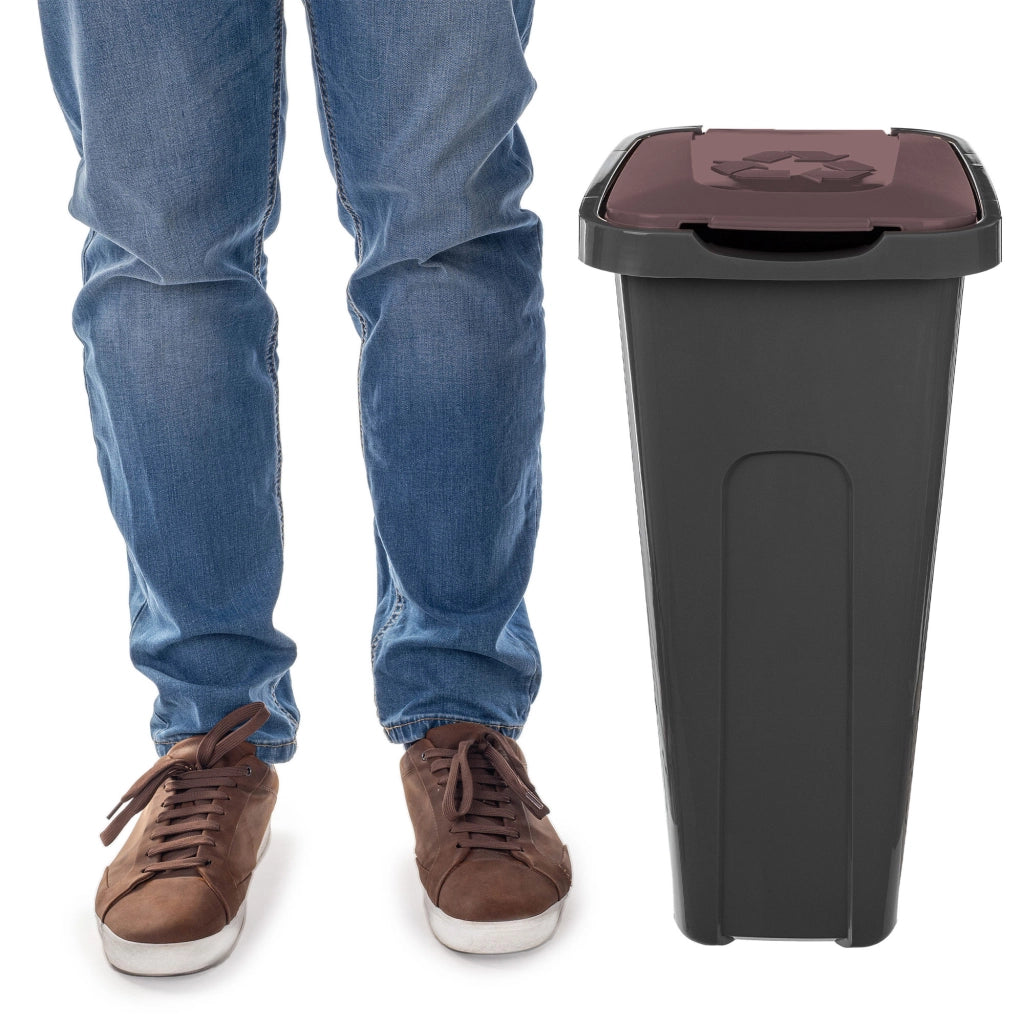 Set di 5 contenitori per la raccolta differenziata KADAX, secchio da 30 litri.