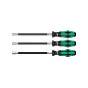 Wera 05135311001 391-3 Set Cacciaviti per Fascette Stringitubo Bussola Esagonale Kraftform Lama Flessibile 3 pezzi