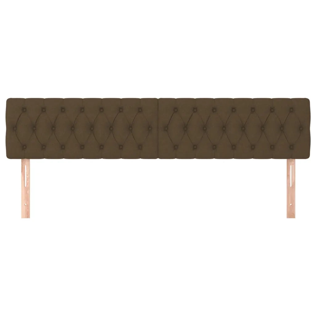 Testiera | Testata Marrone Scuro 200x7x78/88 cm in Tessuto