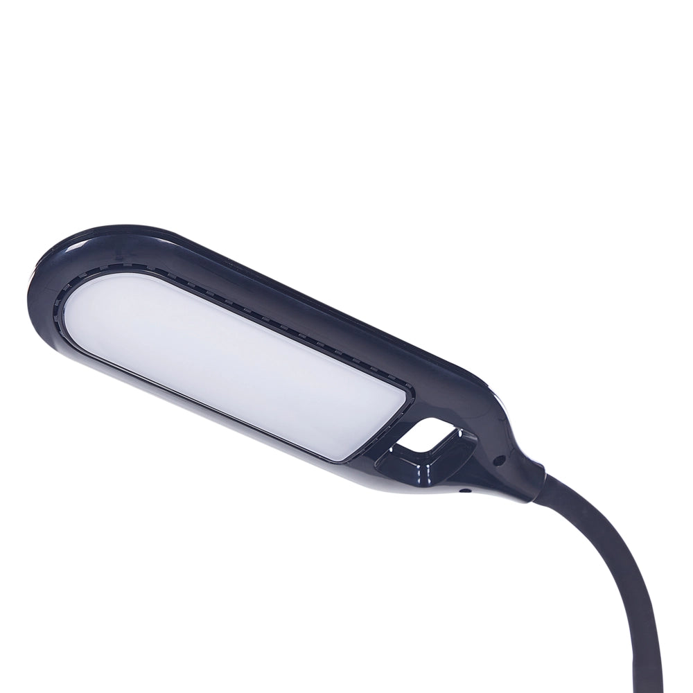 Lampada da ufficio LED nera materiale sintetico braccio regolabile 38 cm soggiorno ufficio cameretta