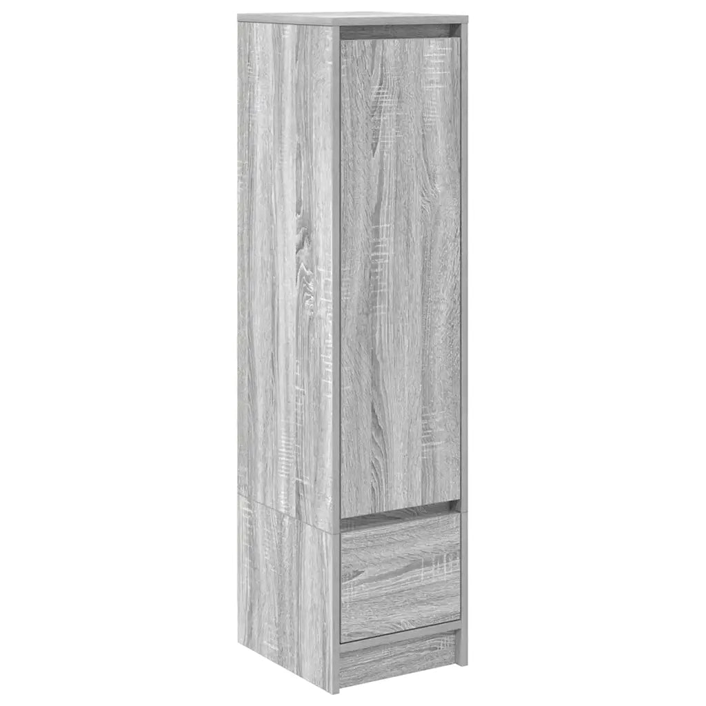 Credenza Grigio Sonoma 29,5x34x119,5 cm in Legno Multistrato