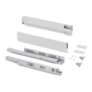 Cassetto esterno Vertex con regolazione 3D altezza 83mm, 40kg, profondità 450mm, Acciaio, Grigio antracite