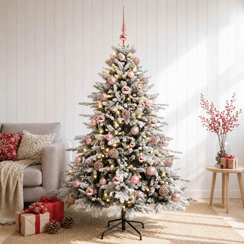 Albero di Natale artificiale con palline 150 cm 150 LED 3465776