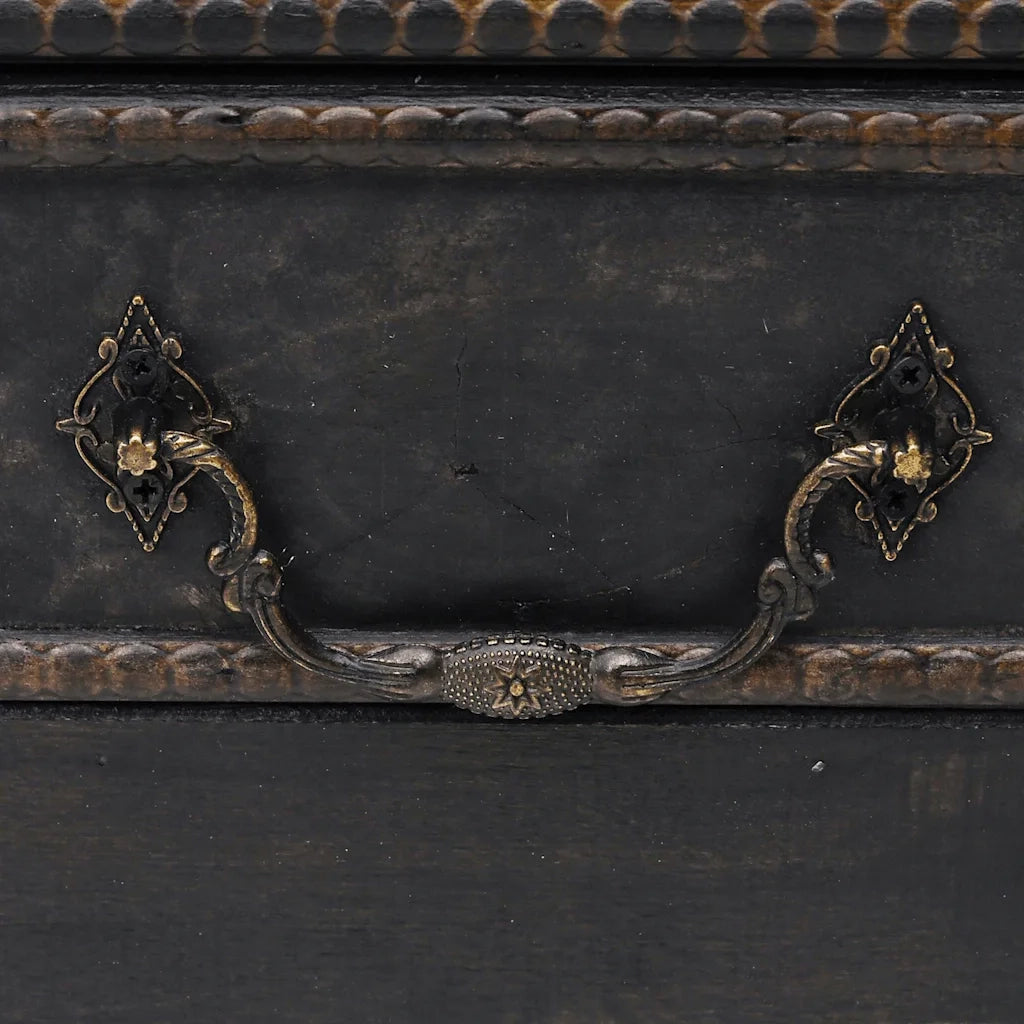 Baule del Tesoro in Legno Grande Nero CFW2736478