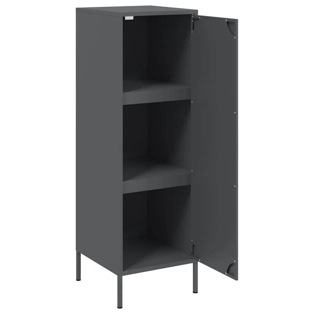 Credenza | Madia | Buffet da pranzo | Armadio da pranzo Antracite 36x39x113 cm in Acciaio