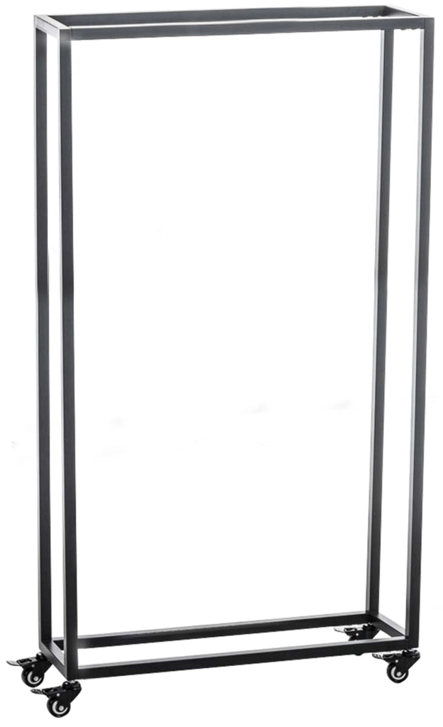 Portalegna per Camino HETTA in Acciaio Inox nero,25x60x150 cm