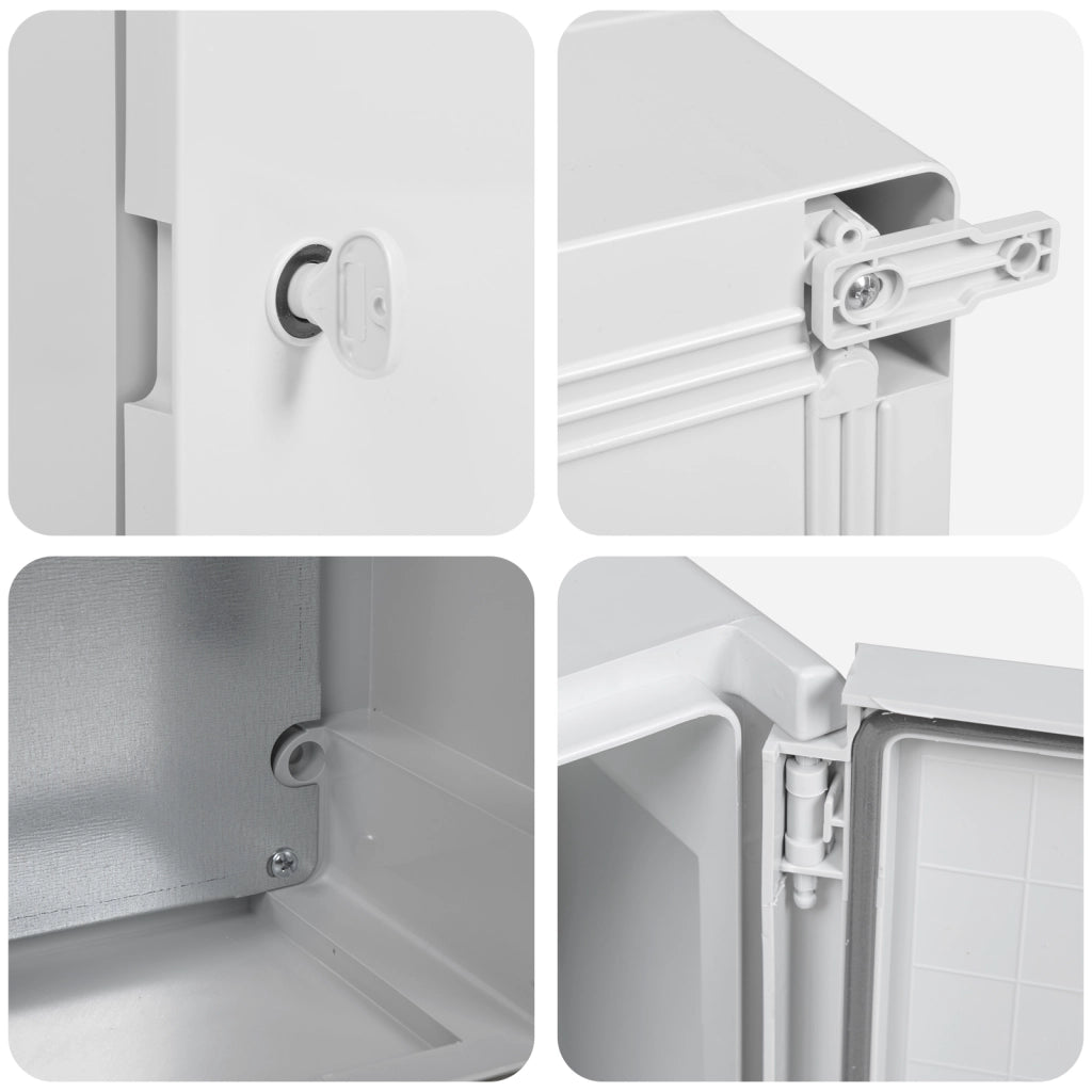 Armadio di Controllo IP65 Impermeabile Grigio 18x13x24 cm Plastica ABS