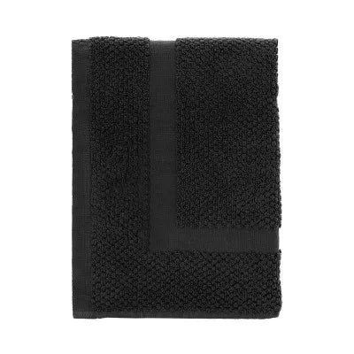 Tappeto scendi doccia 100% cotone colore Nero 45x65 cm