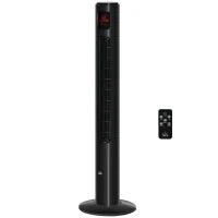 Ventilatore Colonna Oscillazione 70°, Timer 12,h Pannello a LED, 45W, Telecomando, 2 Modalità di Controllo, Nero