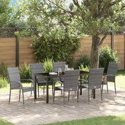 Set da Pranzo per Giardino 7 pcs Grigio 3379412