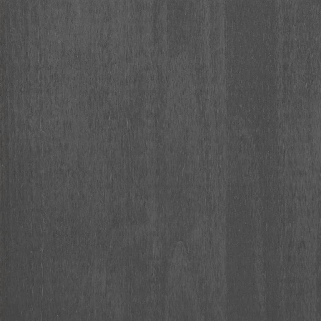 Credenza buffet cassettiera mobile contenitore organizer cucina soggiorno scuro 113 x 40 x 80 cm legno massello di pino grigio 02_0032164