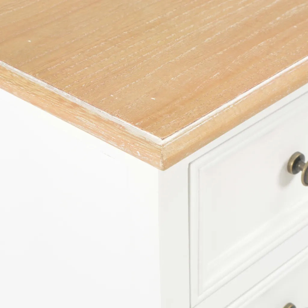 Comodini Bianchi 2 pz 35x30x49 cm in MDF 280037