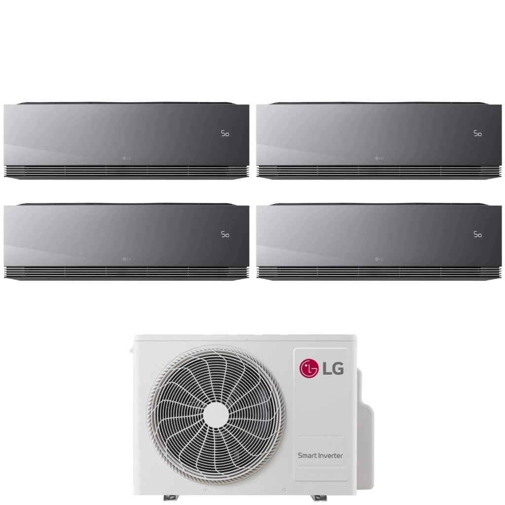 Condizionatore LG Quadri Split ARTCOOL MIRROR AI AIR 9+9+9+9 con MU4R27 R-32 Wi-Fi Integrato