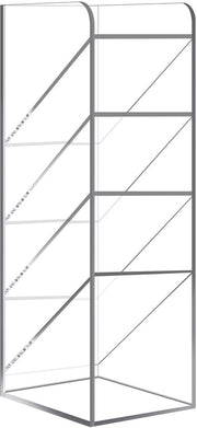Pennenholder a 5 Compartimenti - Organizzatore in Acrilico - Prodotto trasparente - Accessori per scrivania - Ideale come regalo - Dimensioni 23,8x9,5x7,5 cm
